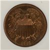 Image 2 : 1867 2-CENT PIECE, NGC PROOF-66 RB  RARE!!  ( ONLY  ONE COIN GRADED HIGHER! )!