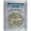 Image 1 : 2003 AMERICAN SILVER EAGLE, PCGS MS-70! PERFECT!