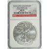 Image 1 : 2011 SILVER AMERICAN EAGLE NGC MS-70 !!!! (25TH ANNIVERSARY) EARLY RELEASE