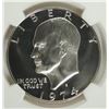 Image 2 : 1974-S PROOF SILVER IKE DOLLAR NGC PF-69 (STAR) CAMEO