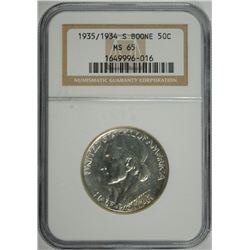 1935/34-S BOONE COMMEN HALF DOLLAR NGC MS-65