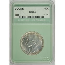 1938 BOONE COMMEN HALF DOLLAR NTC MS-64