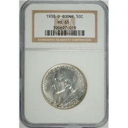 1938-D BOONE COMMEN HALF DOLLAR NGC MS-65