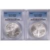 Image 1 : 2003 & 2004 AMERICAN SILVER EAGLES, PCGS MS-69