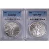 Image 1 : 2004 & 2005 AMERICAN SILVER EAGLES, PCGS MS-69