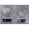 Image 2 : 2004 & 2005 AMERICAN SILVER EAGLES, PCGS MS-69