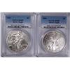 Image 1 : 2005 & 2006 AMERICAN SILVER EAGLES, PCGS MS-69