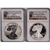 Image 1 : 2012-S AMERICAN SILVER EAGLE SET, NGC REVERSE PROOF PF-69 & PF-69 ULTRA CAMEO