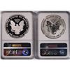 Image 2 : 2012-S AMERICAN SILVER EAGLE SET, NGC REVERSE PROOF PF-69 & PF-69 ULTRA CAMEO