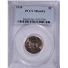Image 1 : 1938 JEFFERSON NICKEL, PCGS MS-66 FULL STEPS!!