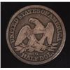 Image 2 : 1846/6-O SEATED HALF DOLLAR, VG/F