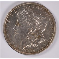 1882-O/S MORGAN SILVER DOLLAR, AU  NICE COIN!