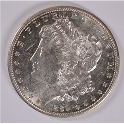 1889-S MORGAN SILVER DOLLAR, MS-62 WHITE!