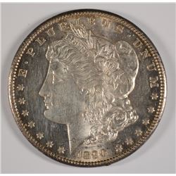 1890-CC MORGAN SILVER DOLLAR, MS-62  TOUGH DATE