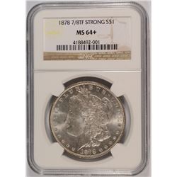 1878 7/8 TF STRONG MORGAN DOLLAR NGC MS-64+