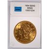 Image 1 : 1904 $20.00 GOLD LIBERTY, CCGS MS-65 SUPER!