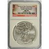 Image 1 : 2014 (S) AMERICAN SILVER EAGLE, NGC MS-70 EARLY RELEASES