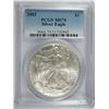 Image 1 : 2003 AMERICAN SILVER EAGLE, PCGS MS-70! PERFECT!