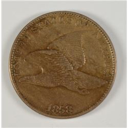 1858 LL FLYING EAGLE CENT XF/AU