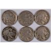 Image 1 : (6) BUFFALO NICKELS (16-S, 17, 18, 19, 21, 25)