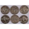 Image 2 : (6) BUFFALO NICKELS (16-S, 17, 18, 19, 21, 25)