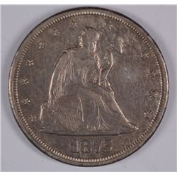 1875-CC TWENTY CENT PC XF/AU