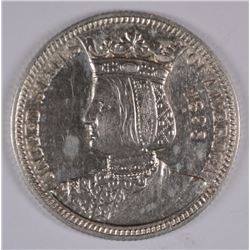 1893 ISABELLA QUARTER AU/BU