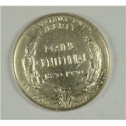 1920 MAINE COMMEN HALF DOLLAR AU/BU