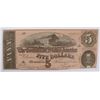 Image 1 : 1864 $5 CONFEDERATE STATES OF AMERICA NOTE (T-69) XF/AU