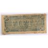 Image 2 : 1864 $50 CONFEDERATE STATES OF AMERICA NOTE (T-66) VF/XF
