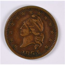 1863 CIVIL WAR TOKEN (PATRIOTIC) ARMY & NAVY