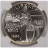 Image 2 : 1996-S COMMUNITY SERVICE COMMEN DOLLAR NGC MS-69 (RANK #71 100 GREATEST US MODER