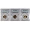 Image 1 : LOT OF ( 3 ) 1940 JEFFERSON NICKELS, PCGS MS-65 FULL STEPS
