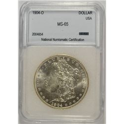 1904-O MORGAN DOLLAR NNC MS-65