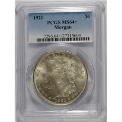 1921 MORGAN DOLLAR PCGS MS-64+
