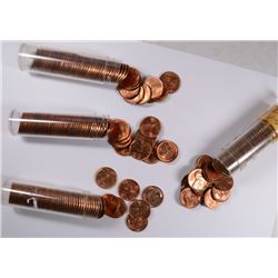 (4) LINCOLN CENTS (2-1957-D, 2-1958-D)