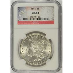 1882 MORGAN DOLLAR NGC MS-64