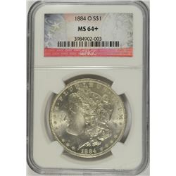 1884-O MORGAN DOLLAR NGC MS-64+