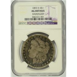 1893-S MORGAN DOLLAR NGC AG DETAILS