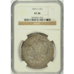 1895-S MORGAN DOLLAR NGC VF-30