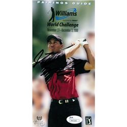 Fred Couples Signed 2000 Williams World Challenge Scoring Guide (JSA COA)