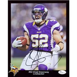 Chad Greenway Signed Vikings 8x10 Photo (JSA COA)