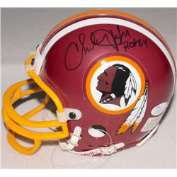 Charley Taylor Signed Redskins Mini-Helmet Inscribed "HOF 84" (JSA COA)