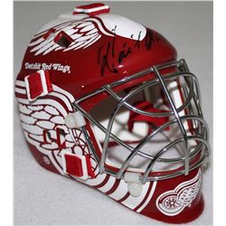 Dominik Hasek Signed Red Wings Mini Goalie Mask (JSA COA)