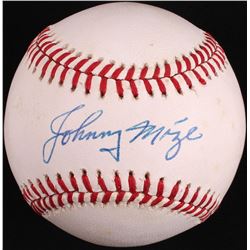 Johnny Mize Signed ONL Baseball (JSA COA)