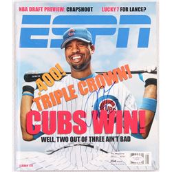 Derrek Lee Signed ESPN Magazine (JSA COA)