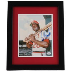 Lou Brock Signed Cardinals 13x16 Custom Framed Photo Display (JSA COA)