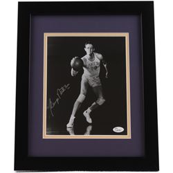 George Mikan Signed Lakers 13x16 Custom Framed Photo Display (JSA COA)