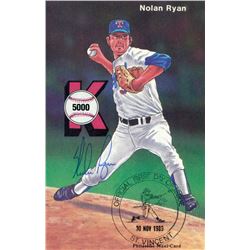 Nolan Ryan Signed Official First Day Issue Postcard (JSA COA)
