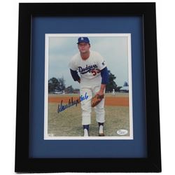 Don Drysdale Signed Dodgers 13x16 Custom Framed Photo Display (JSA COA)